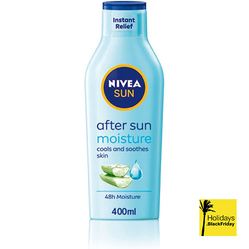 A photo of after sun black friday deals and sun creams.